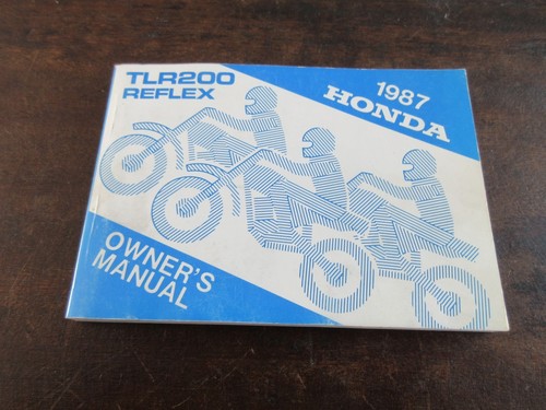 Honda tlr200 reflex 1987 - reflex,